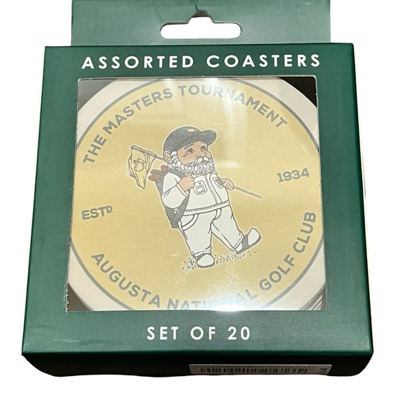 Masters Other - Masters Tournament Augusta National Assorted Coasters Set of 20 | NIB 2025